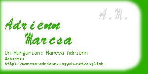 adrienn marcsa business card